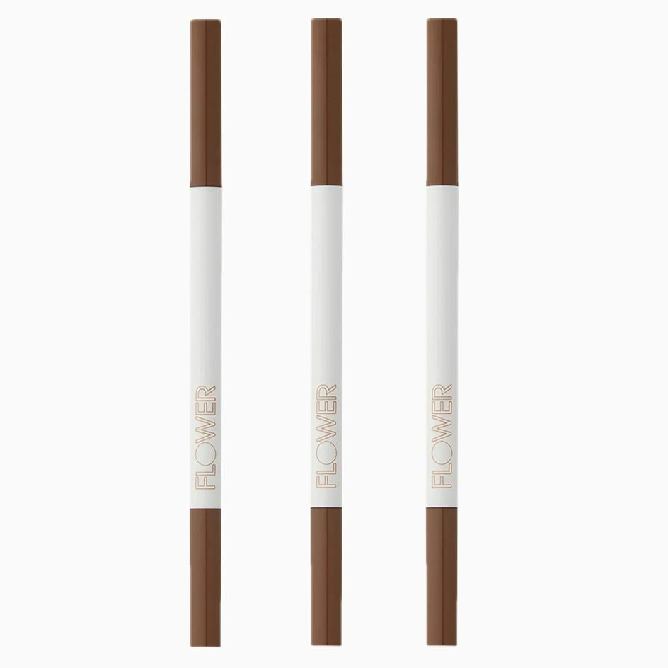 Microbrow Pencil Medium Brown 3-Pack - Precise Eyebrow Makeup Tool