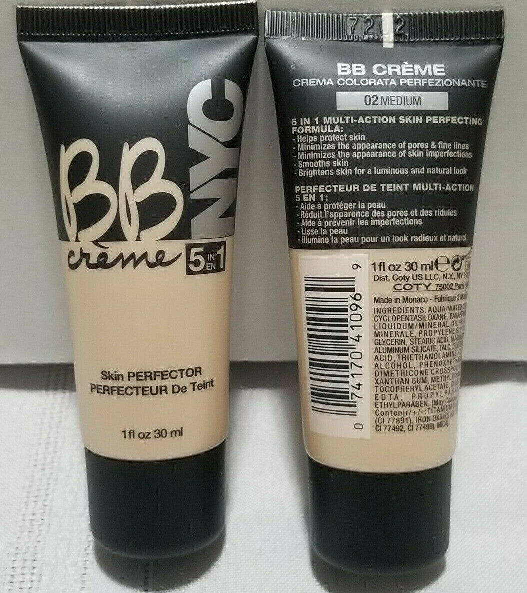 NYC BB Cream Skin Perfector 5-in-1 Foundation SPF Moisturizer