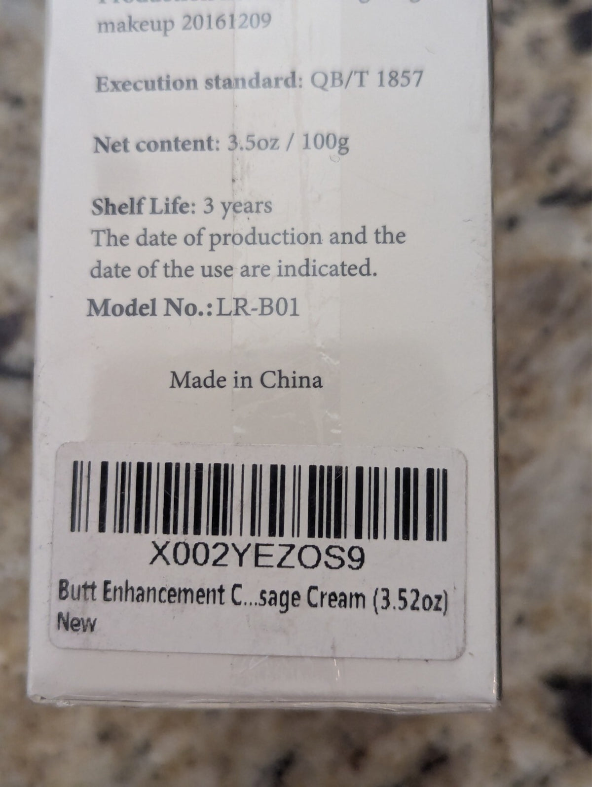 Butt Enhancement Cream - Natural Firming Formula 3.5 oz