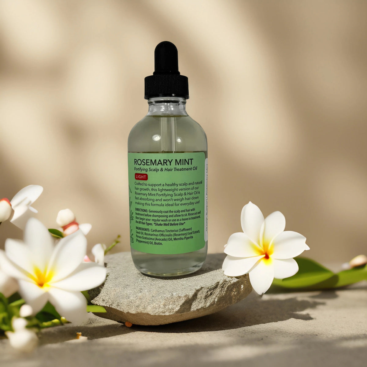 Hair Growth Oil with Rosemary Mint & Biotin - Nourishing Scalp & Thicker Hair