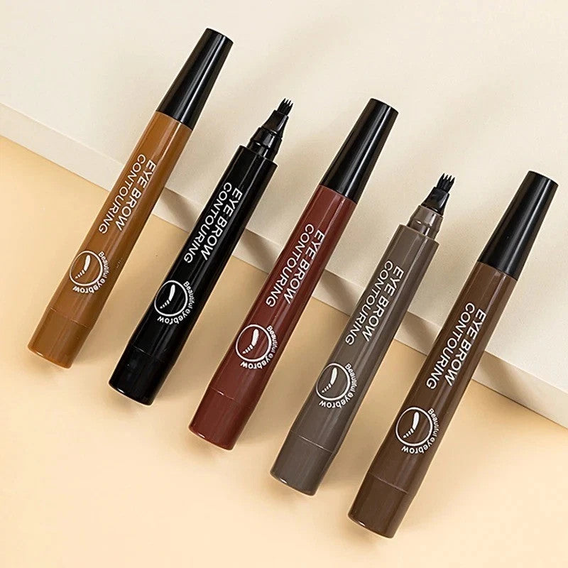 Waterproof Microblading Effect Eyebrow Pen - 4 Point Liquid Brow Pencil