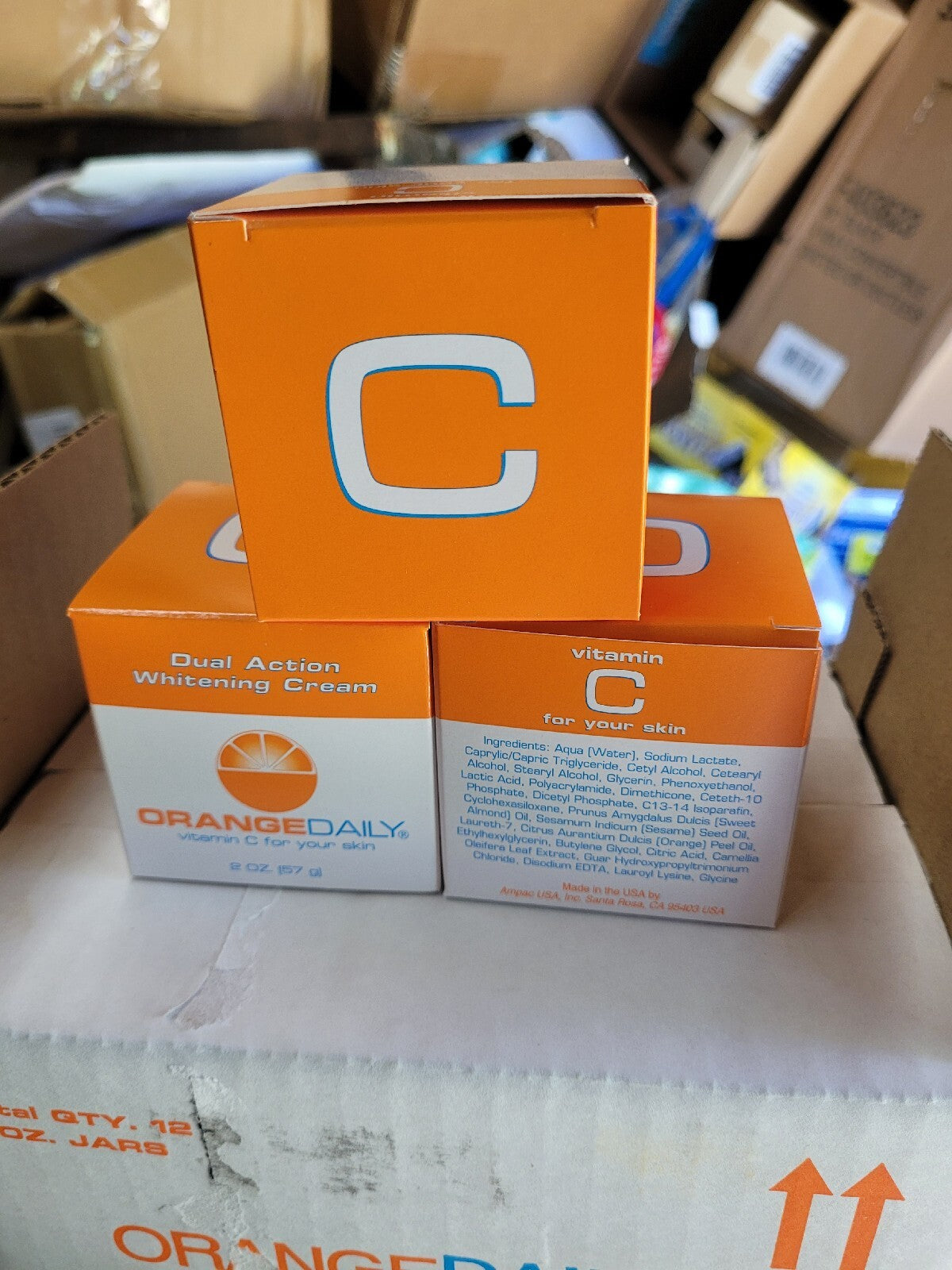 Vitamin C Face Moisturizer with Lactic Acid - Dual Action Hydrating Cream