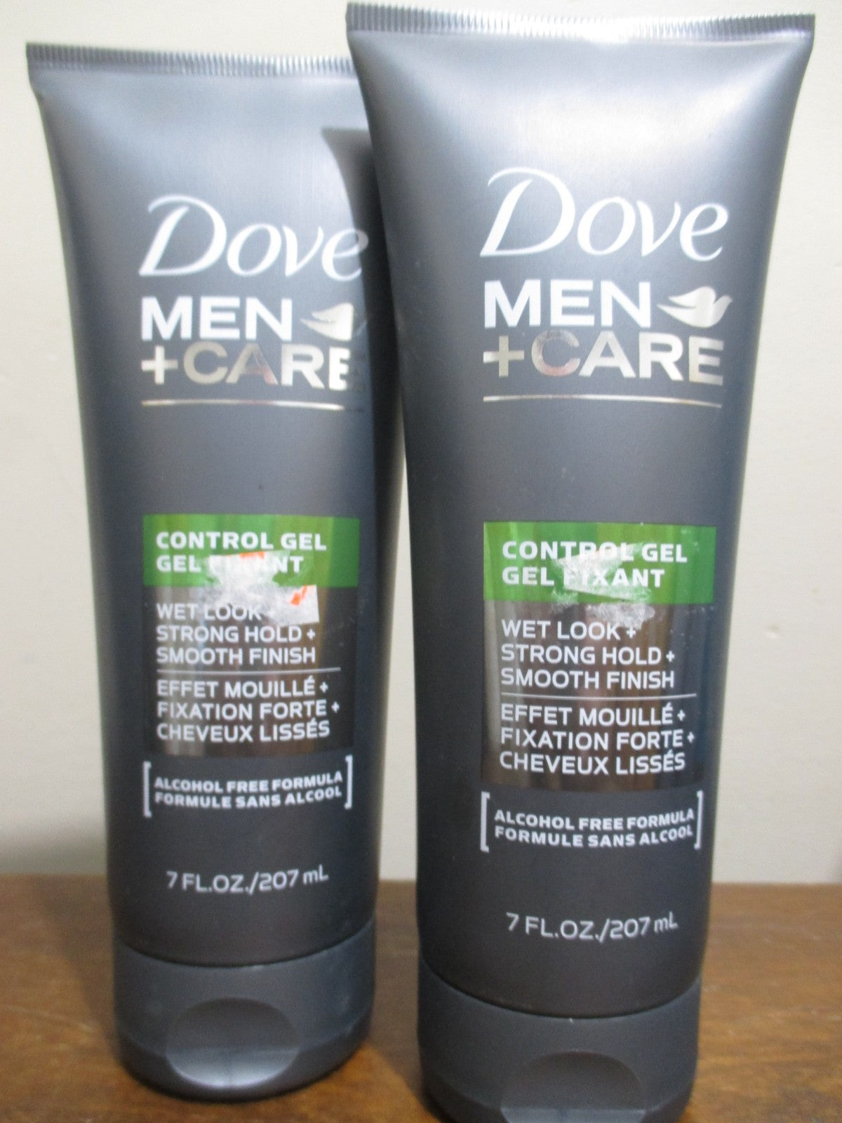 Dove Men Control Gel Wet Look Strong Hold 7oz - 2 Pack