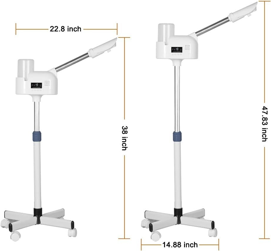 Professional LCD Facial Steamer with Hot Mist & Aromatherapy for Spa & Home