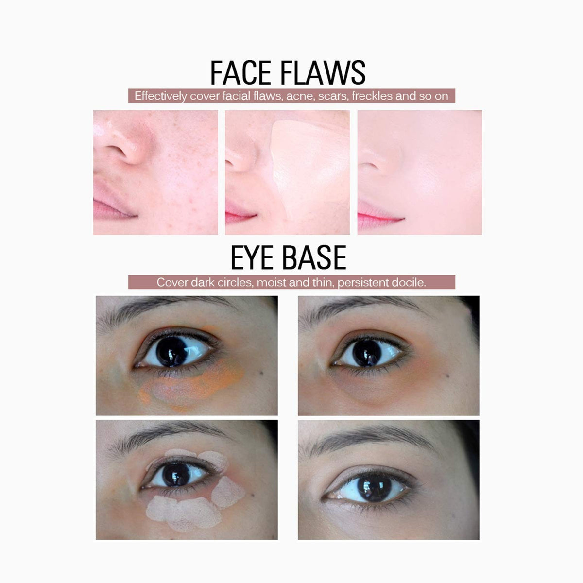 Full Coverage Liquid Concealer Set for Flawless Skin - Waterproof & Matte Finish