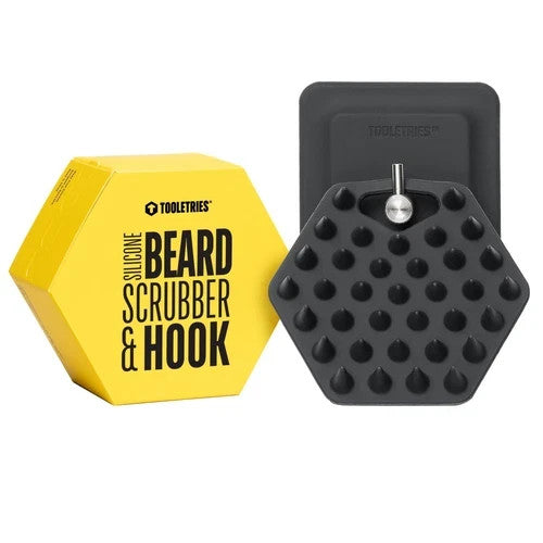 Silicone Beard Scrubber with Hook - Grooming & Exfoliation Tool