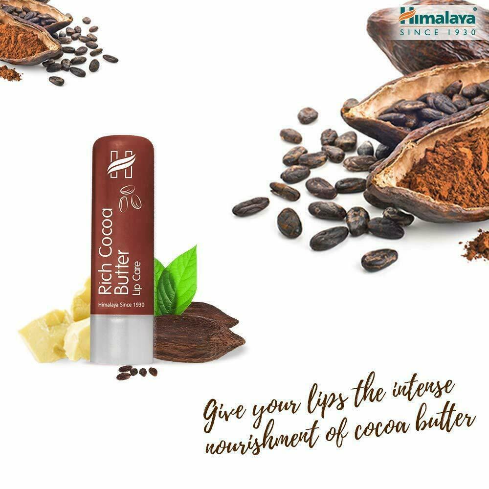 Himalaya Herbal Cocoa Butter Lip Balm Set - Moisturizing Lip Care, 4.5g x3