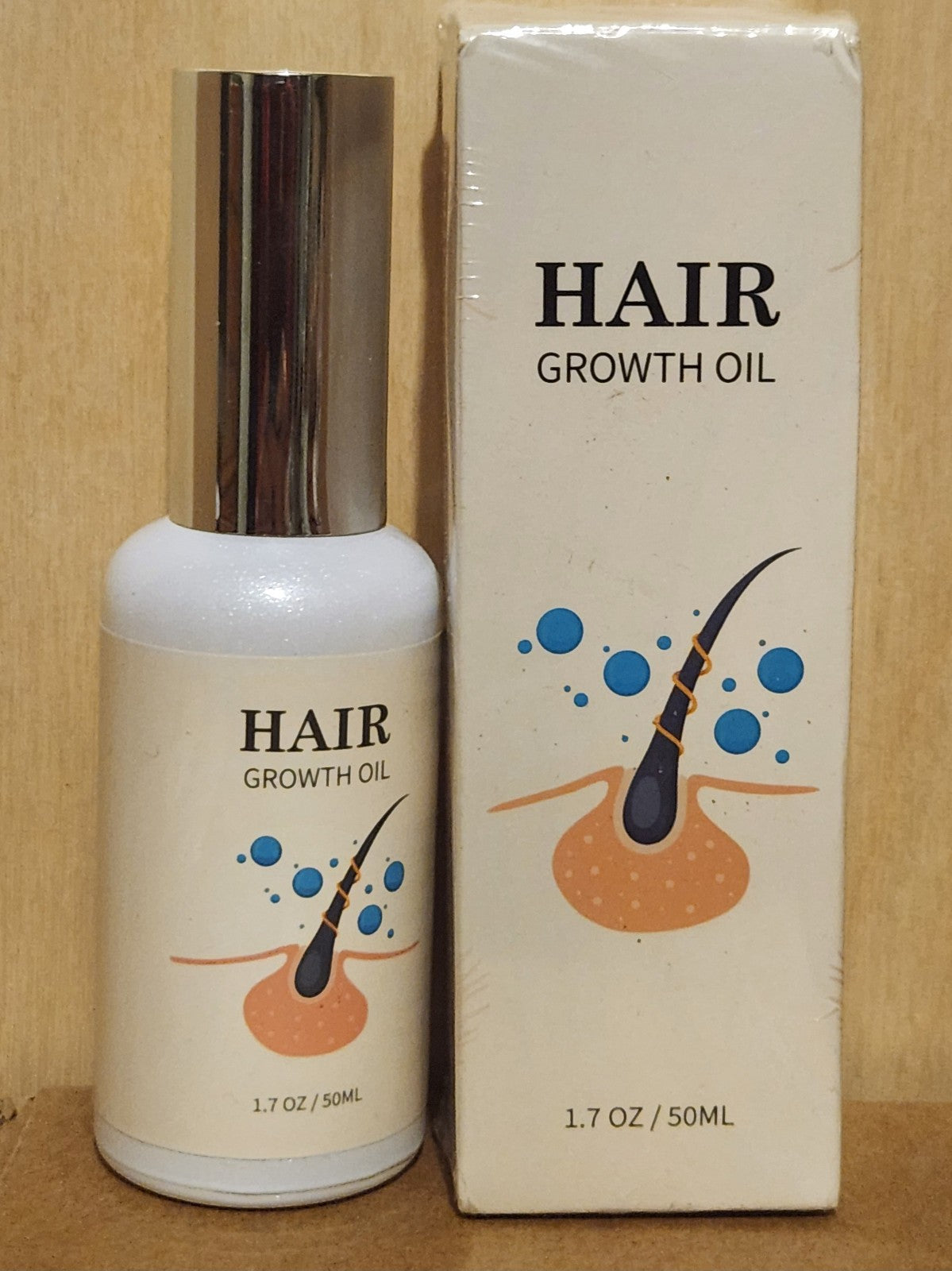 Hair Growth Oil with Biotin & Rosemary - 2 Pack, 1.7 oz Each