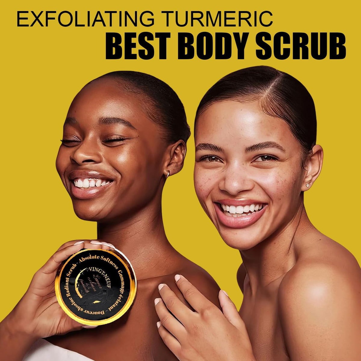 Turmeric Body Scrub Brightening Exfoliator for Smooth Skin - 1 Count