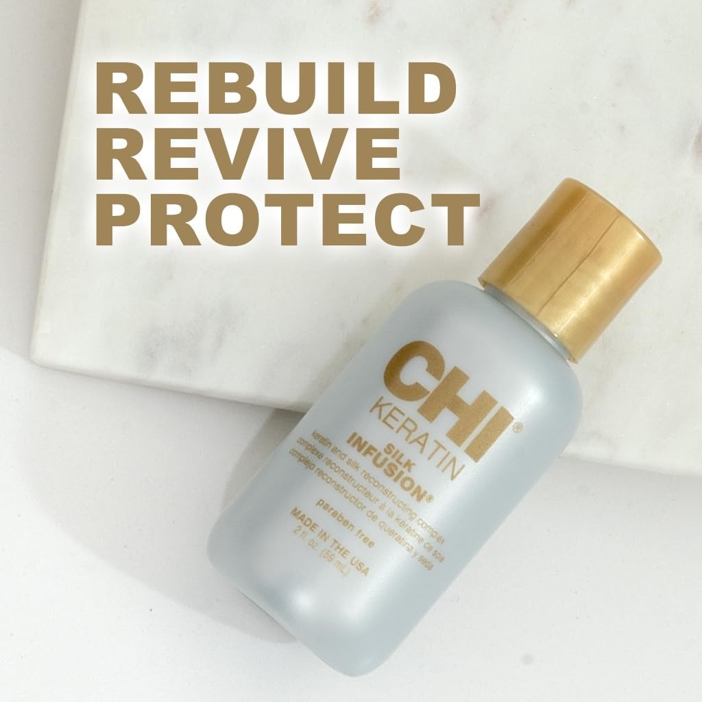 CHI Keratin Silk Infusion Hair Treatment - 2 Fl Oz Smoothing Serum