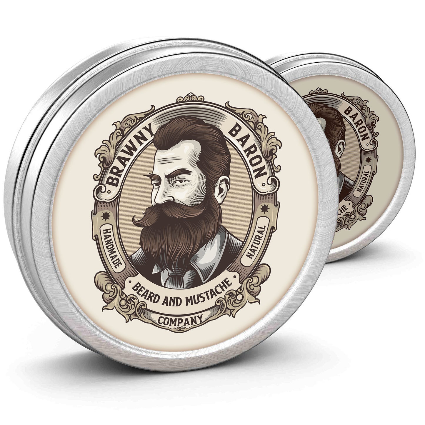 All Natural Strong Beard & Mustache Wax - Style & Hold, 1 Ounce
