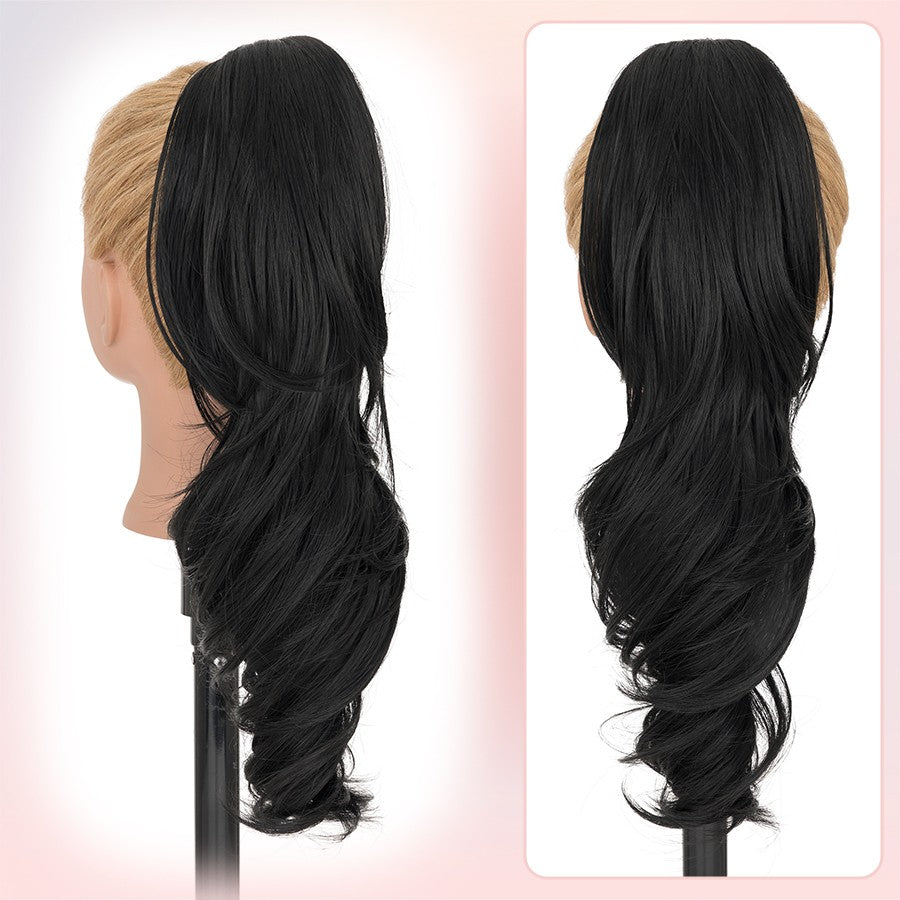 Ponytail Extensions Claw Clip-In Hairpieces for Curly & Straight Styles