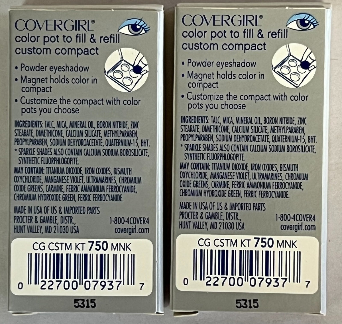 Covergirl Magnetic Color Pot Refill Eye Shadow 6-Pack 1.6g - Mink