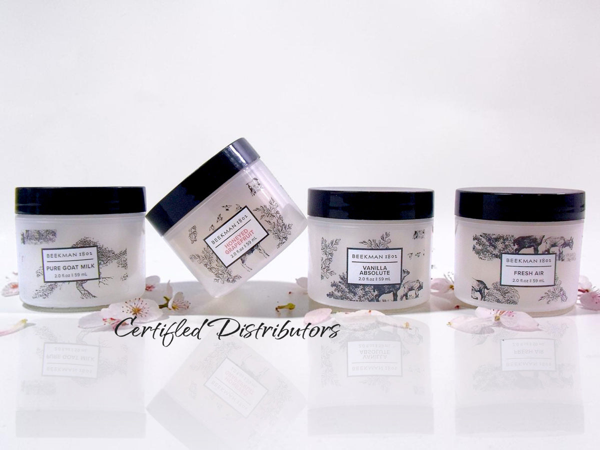Goat Milk Whipped Body Cream 4-Pack - Vanilla, Grapefruit, Fresh Air & Pure
