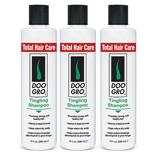 Doo Gro Tingling Hair Growth Shampoo 10oz Pack of 3 for Strong, Healthy Hair