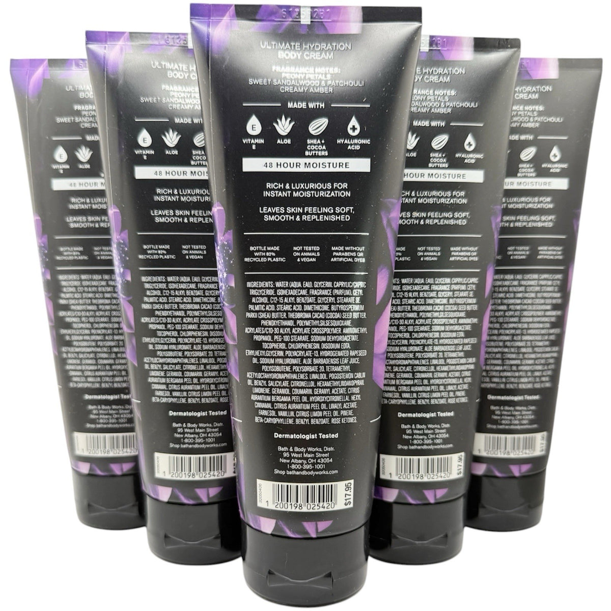 Qty 5 (Five) Bath & Body Works Black Amethyst Cream | NEW