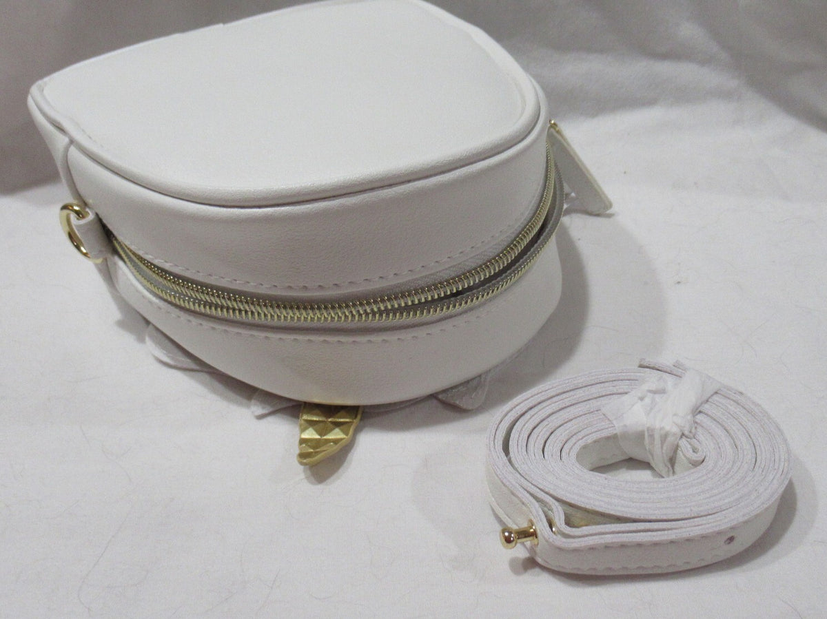 Unicorn Cosmetic Backpack Bag with Glitter Bling and Strap - Empty Purse