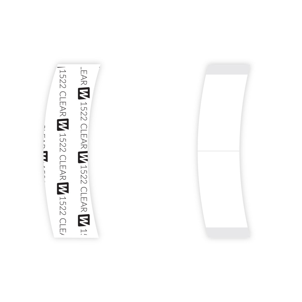 Double Sided Clear Wig Tape - 1522 Contour C Adhesive Hairpieces, 108 pcs