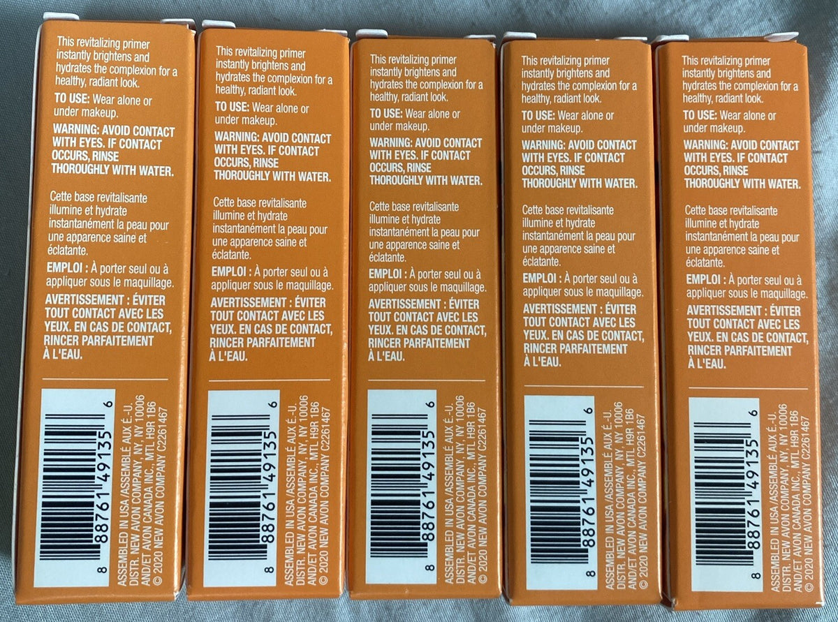 Avon Anew Vitamin C Illuminating Priming Moisturizer .23 Fl Oz - 5pk