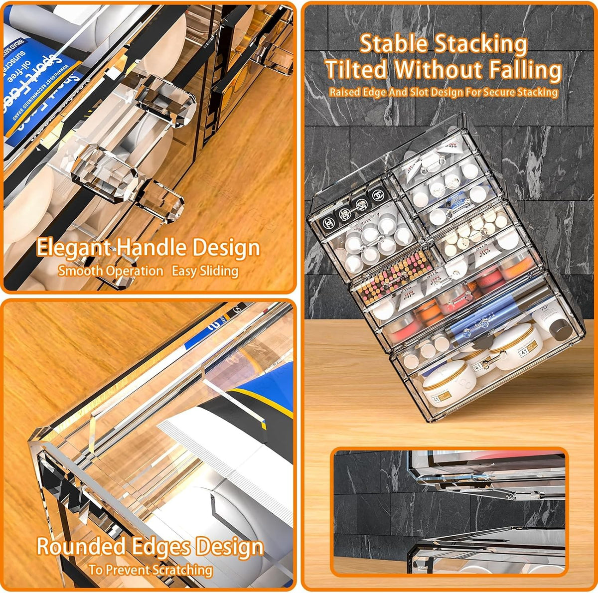 13-Drawer Makeup Organizer for Vanity and Skincare Storage