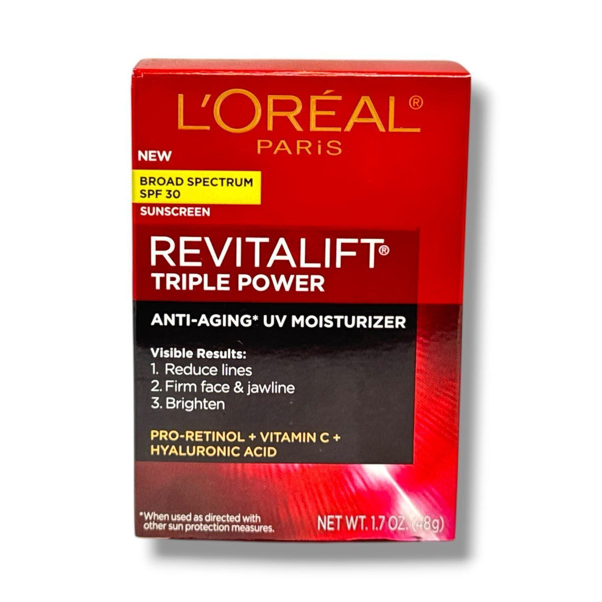 L'Oreal Revitalift Triple Power SPF30 Anti-Aging UV Moisturizer 1.7oz