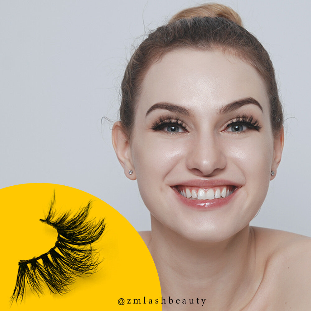 3 Pairs Mixed Style Mink Effect False Eyelashes - Reusable & Lightweight