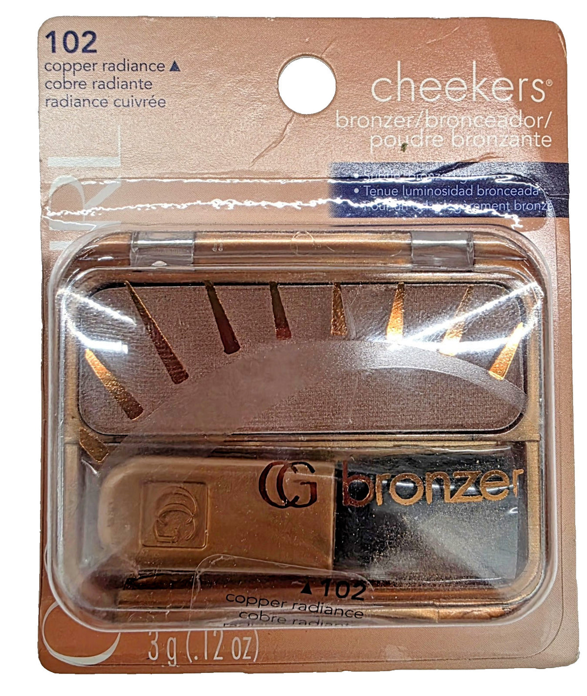 CoverGirl Cheekers Bronzer Powder Blush 102 Copper Radiance
