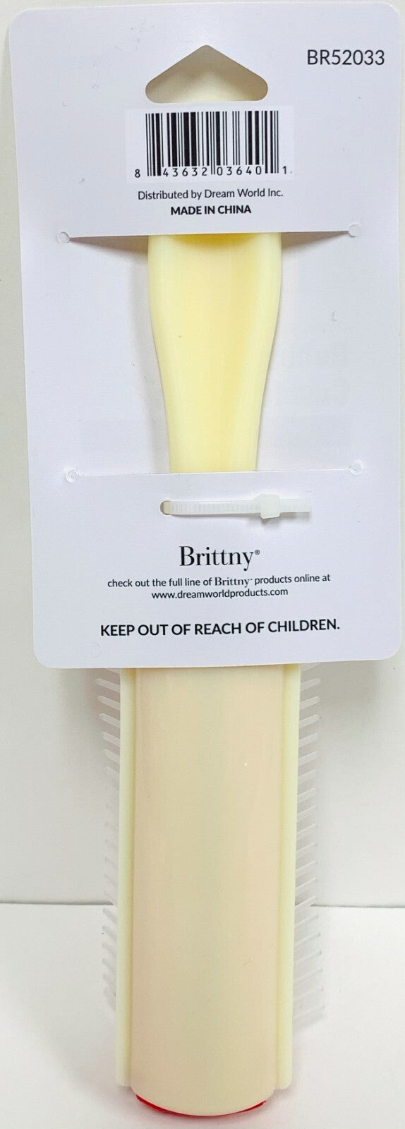 Rubber Cushion Brush for Hair Detangling and Styling - Professional Denman Style
