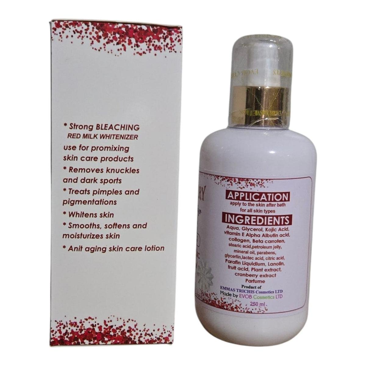 CranEvoberry 5D Whitening Body Lotion 250ml Fast Action Bleacher