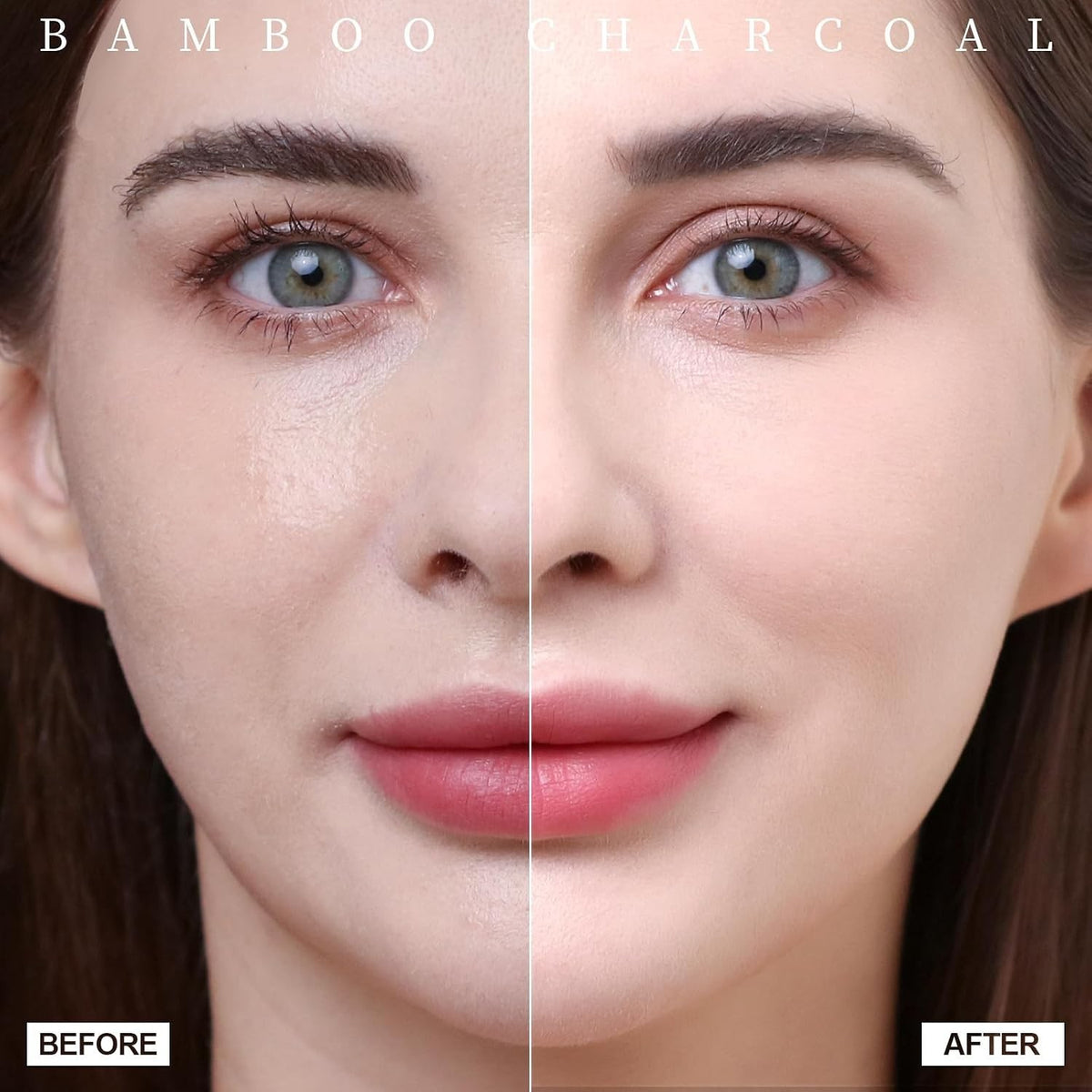 Bamboo Charcoal Oil Blotting Sheets for Face - 400 Count, Oil Absorbing, Makeup Friendly, Large Size