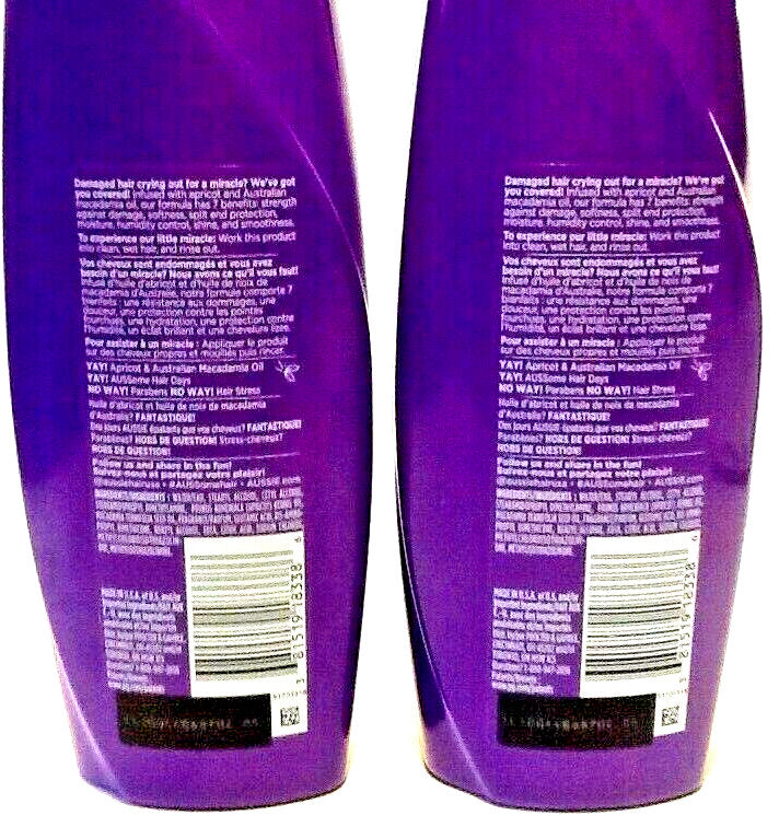 Aussie Total Miracle Conditioner Apricot & Macadamia Oil 12.1 oz - 2 Pack