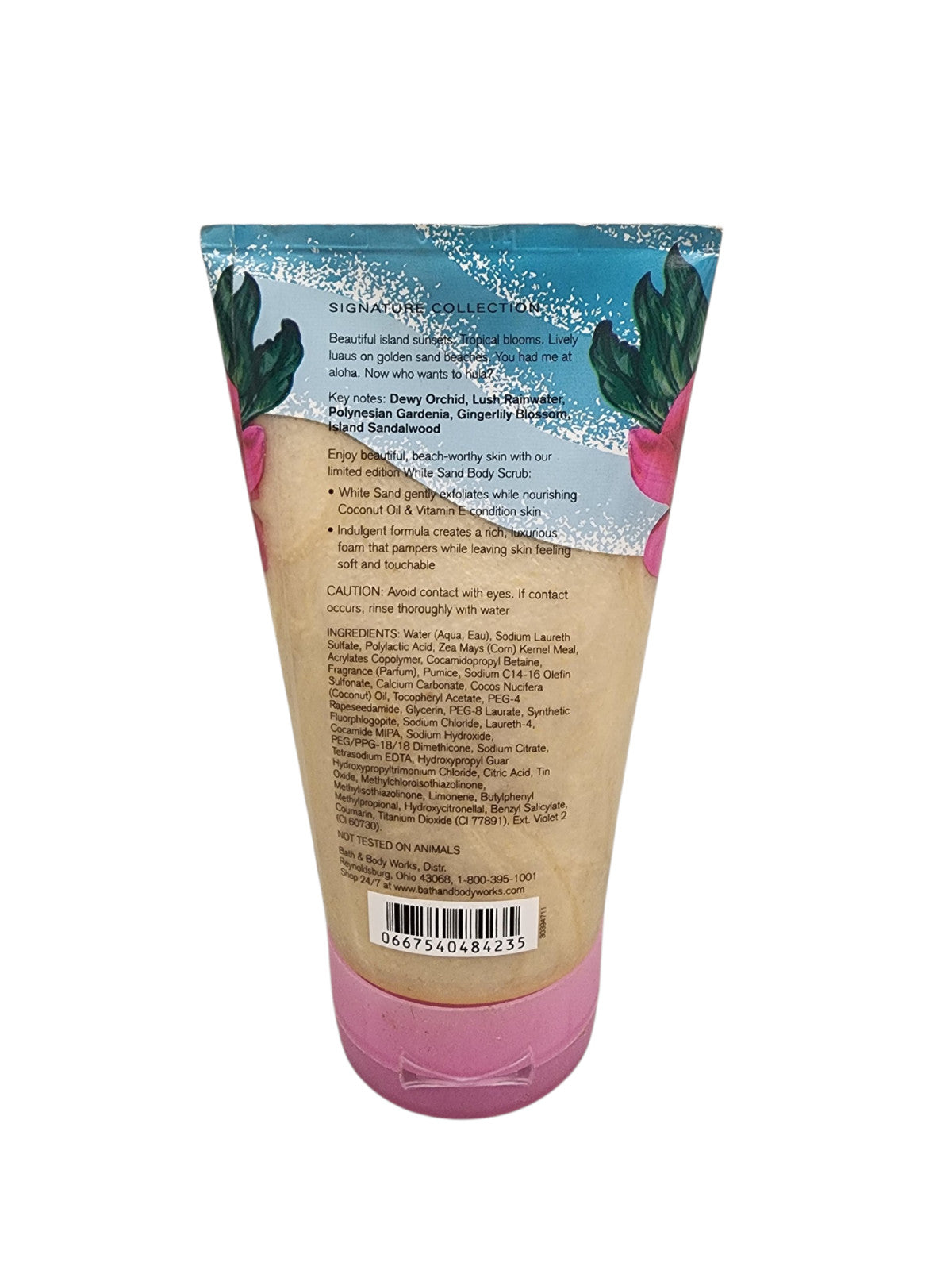 Bath & Body Works Aloha Waterfall Orchid White Sand Body Scrub 8 oz