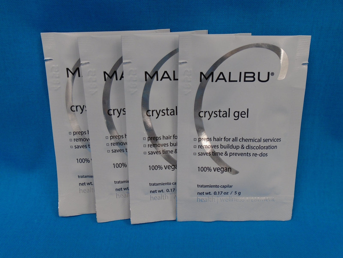 Malibu 2000 Crystal Gel Hair Treatment Normalizer - Pack of 4 for Swimmers