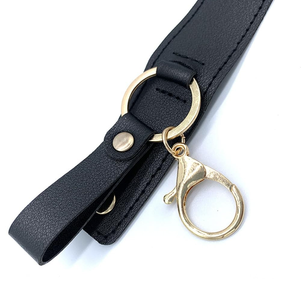 Travel Spray Bottle Set with Leather Keychain Holder, 30ml Refillable Leak-Proof