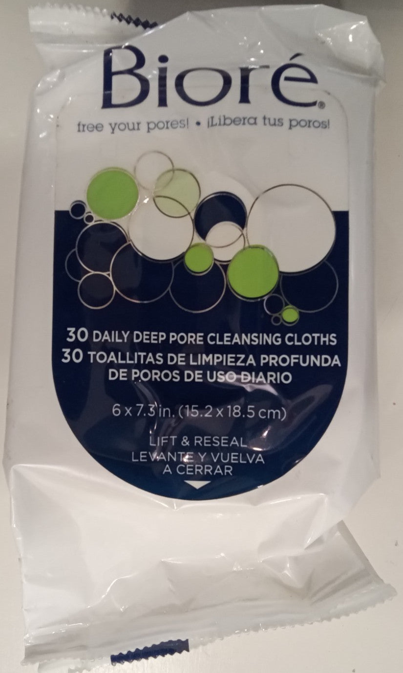 Makeup Remover Wipes & Deep Pore Cleansing Cloths Set - 50 Count