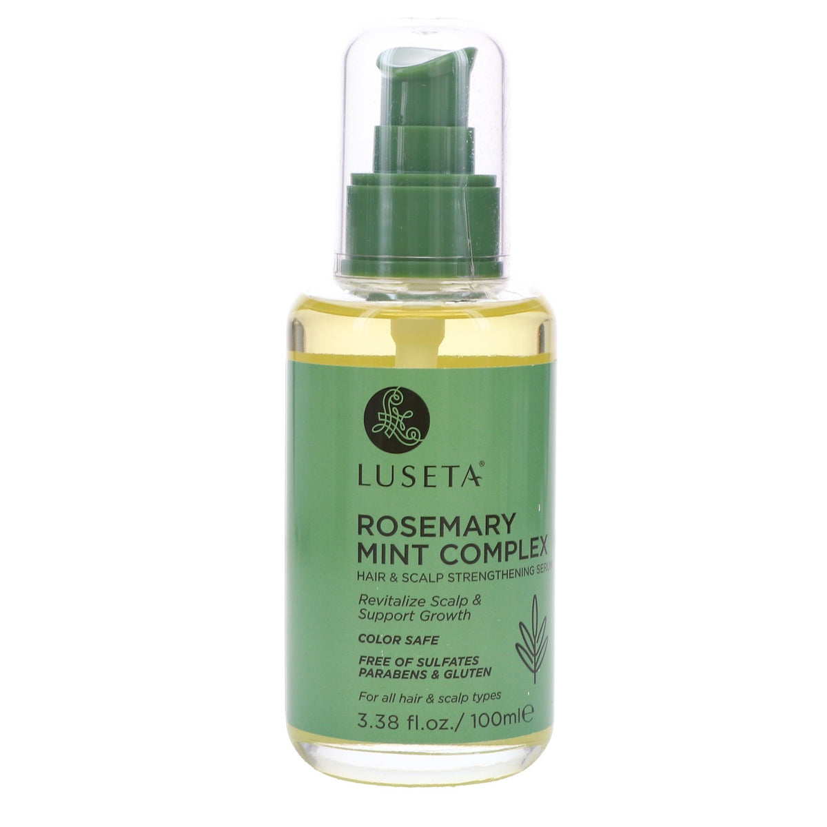 Luseta Rosemary Mint Hair & Scalp Serum - Nourishing Treatment for Hair Growth 3.4 oz