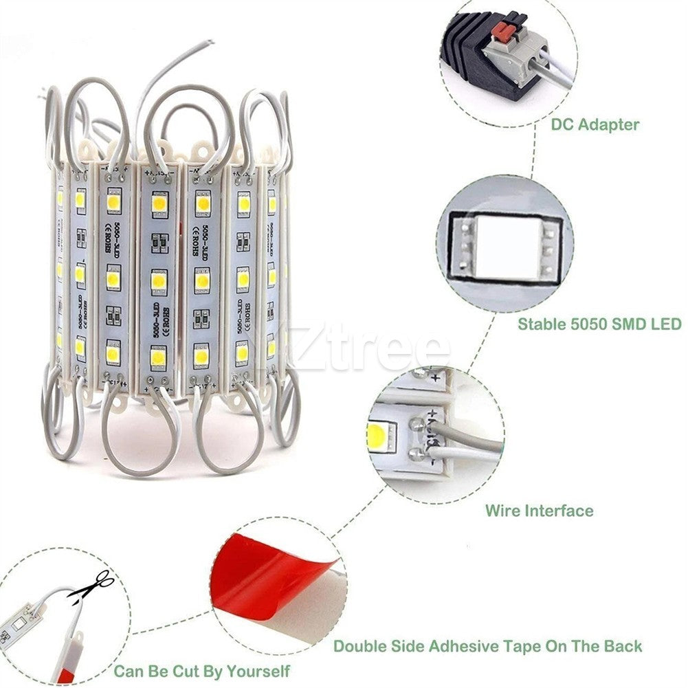10ft LED White Dimmable Vanity Mirror Strip Light Kit for Makeup & Decor