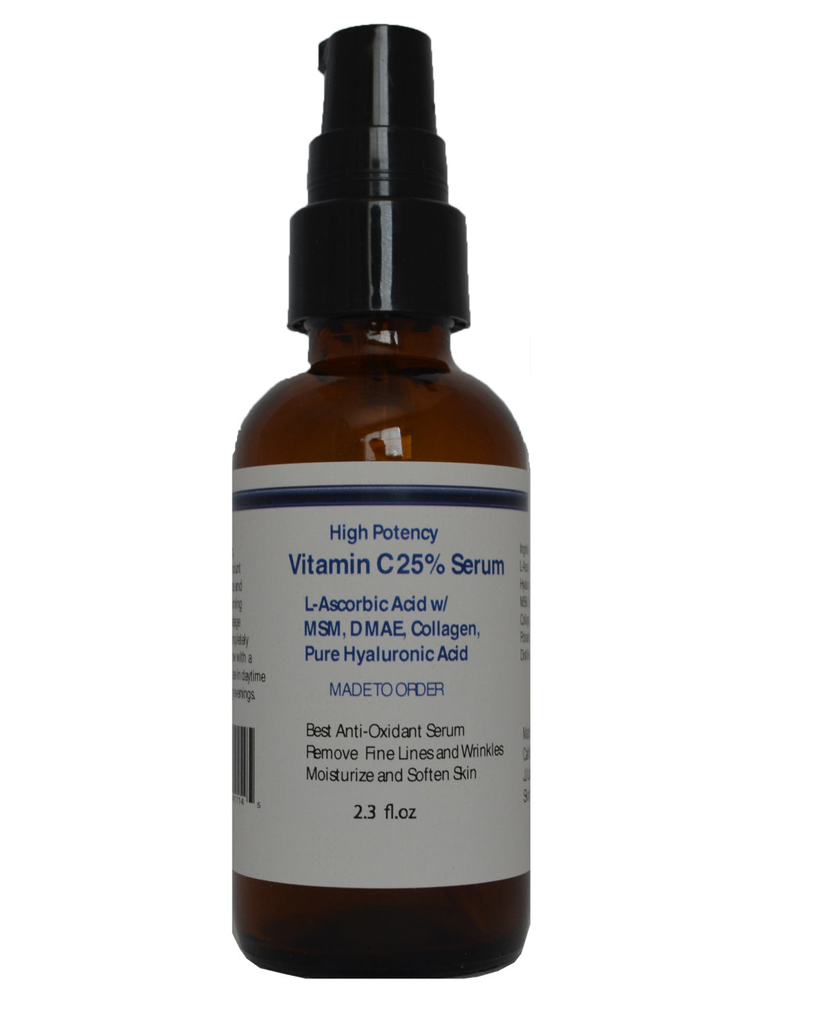 High Potency Vitamin C Serum with MSM, DMAE, Collagen & Hyaluronic Acid