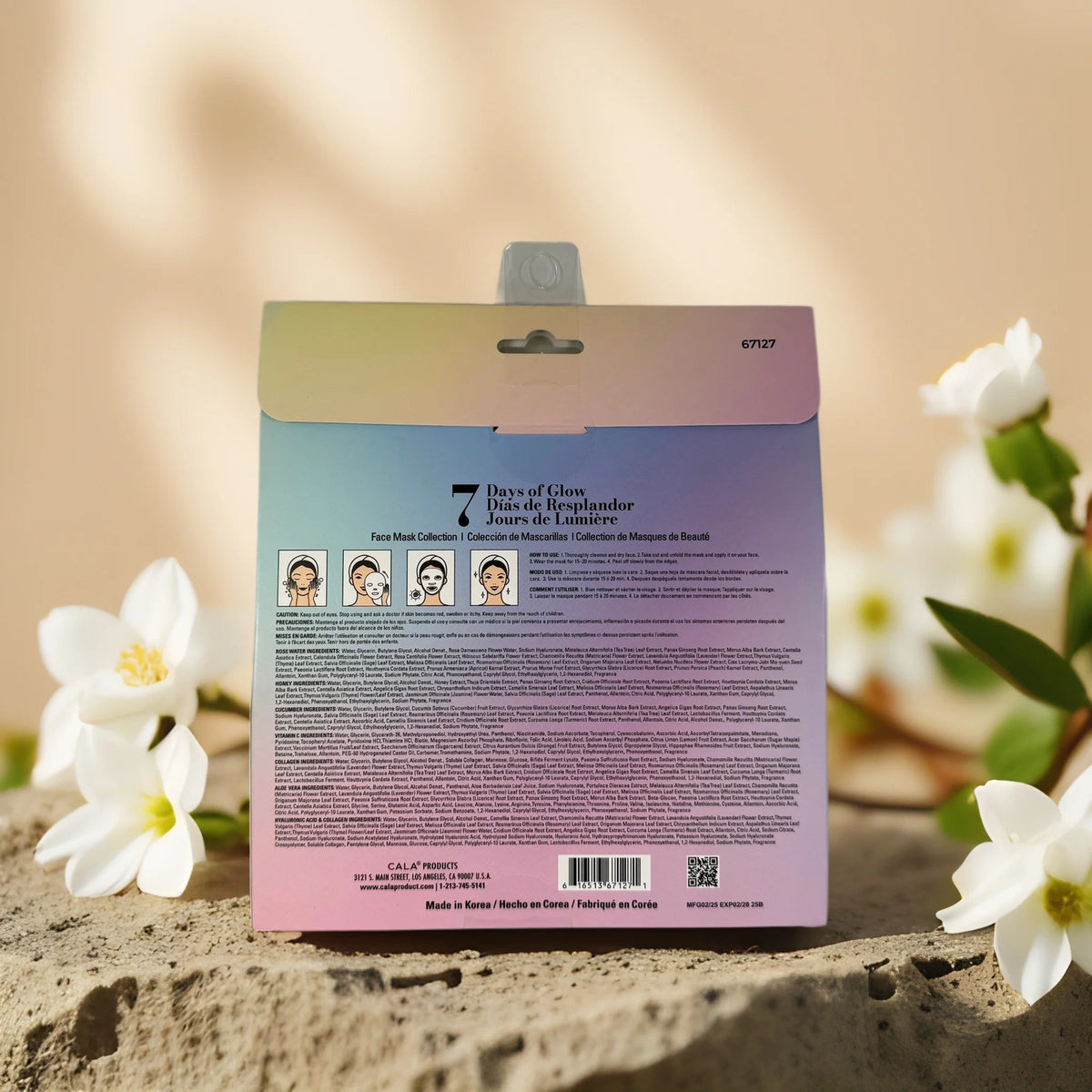 7-Day Facial Sheet Mask Collection - Hydrating & Brightening