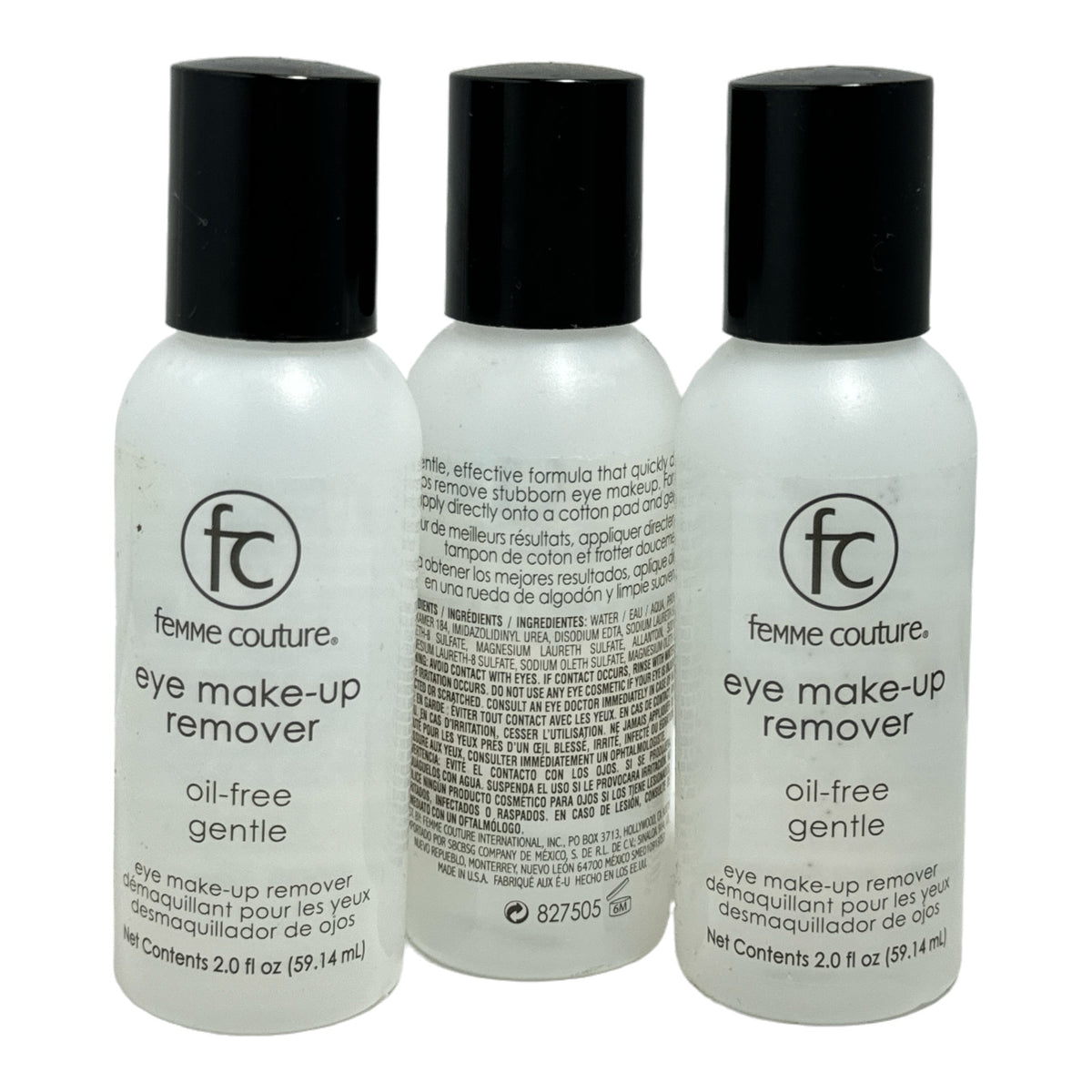 Oil-Free Eye Makeup Remover - 2.0 fl oz (59.14 ml) Pack of 3