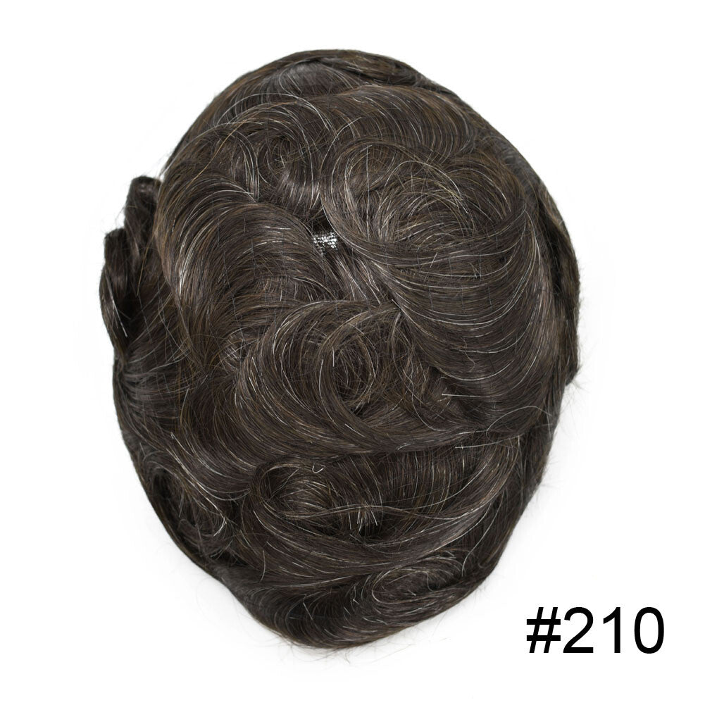 Invisible Thin Skin Hair Replacement System for Men - V-Loop Style
