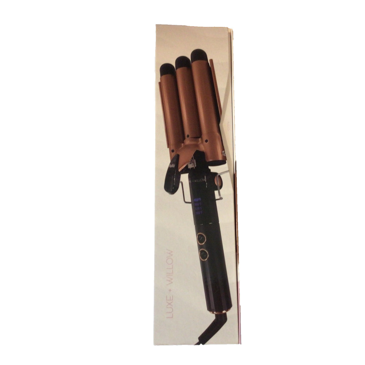 Luxe Willow Triple Barrel Waver Curling Iron 1 Inch Ceramic Barrels