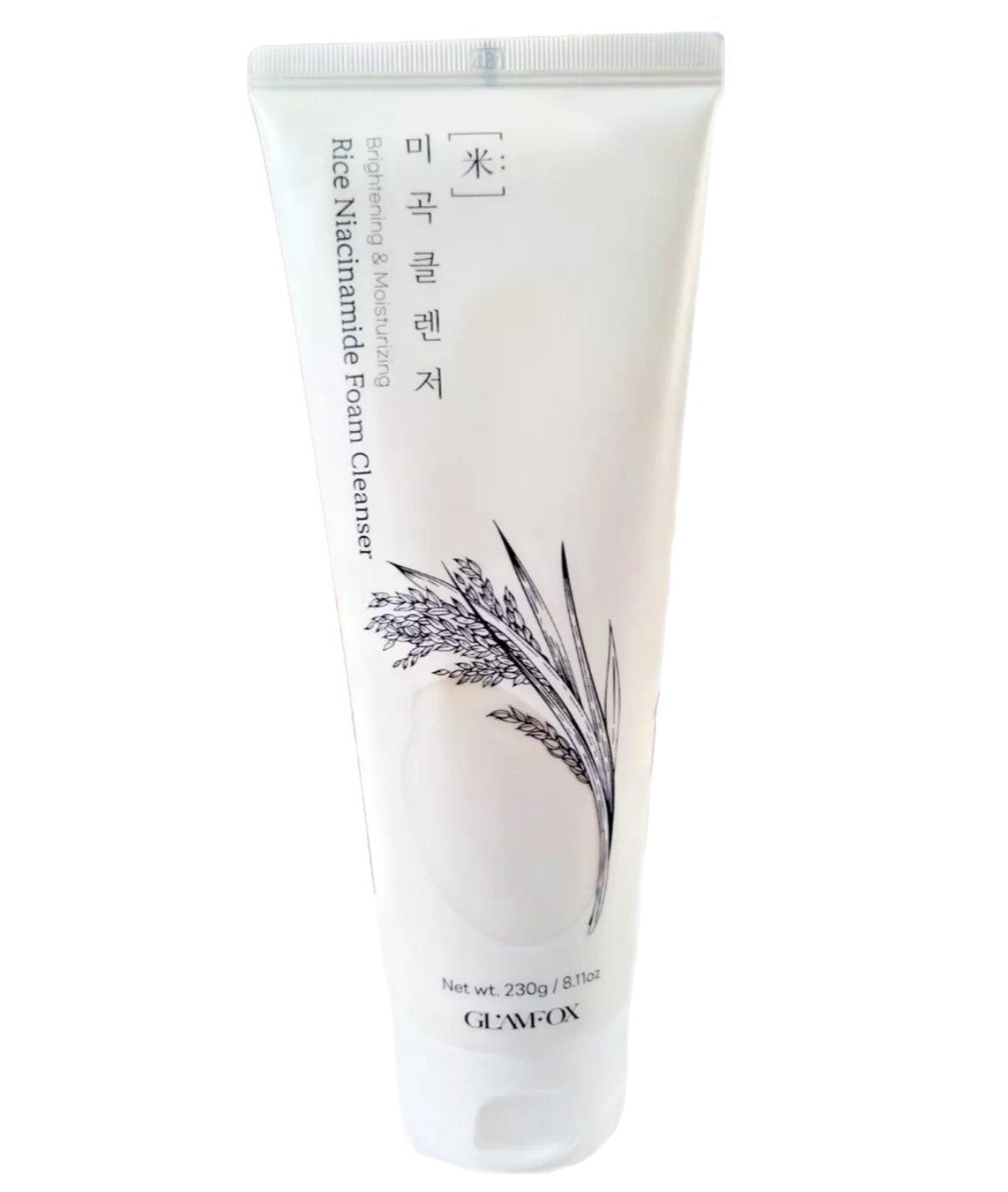Rice Niacinamide Foam Cleanser - Gentle Facial Wash for All Skin Types 8.11 oz 3-Pack