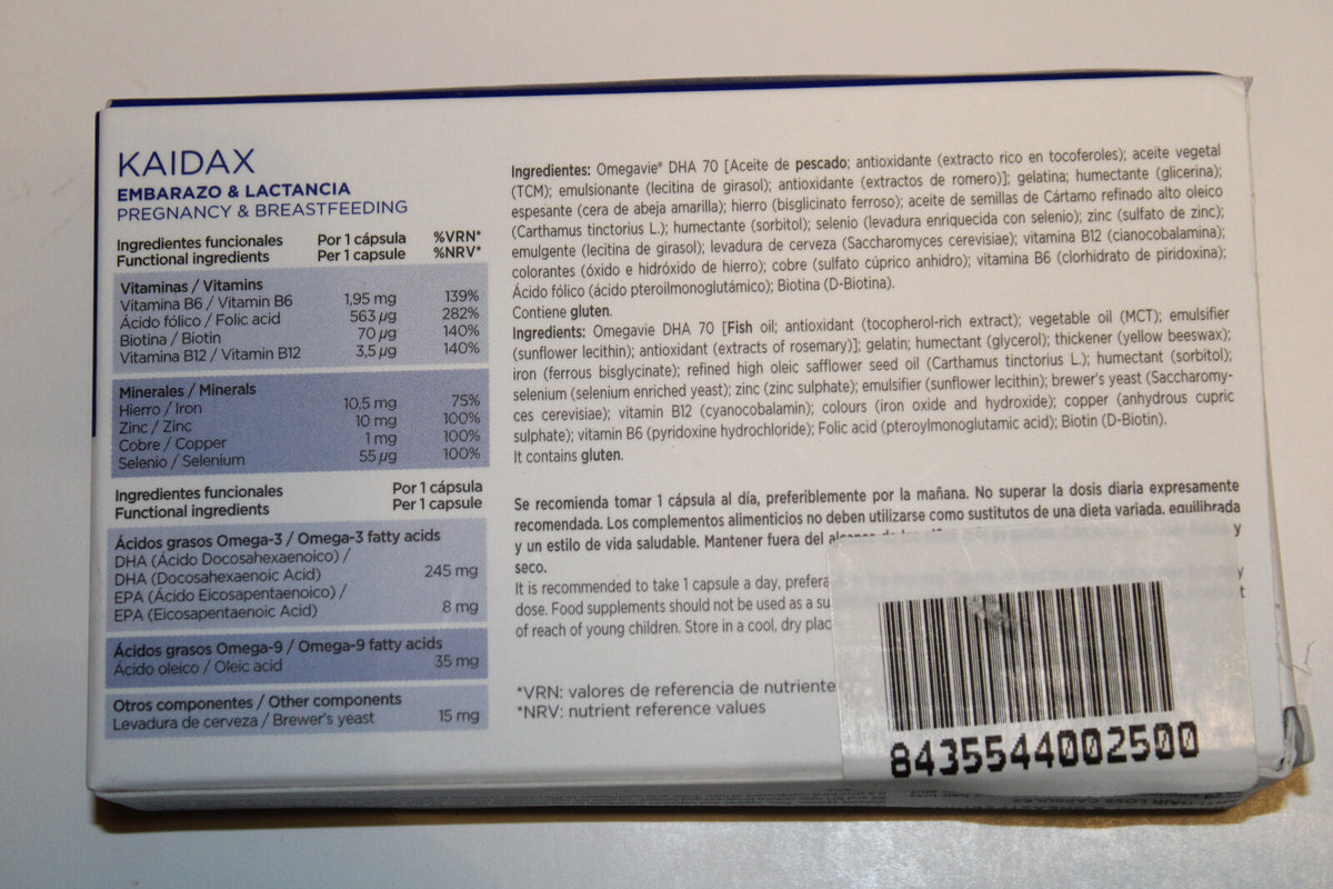 Topicrem Kaidax Pregnancy & Breastfeeding Anti-Hair Loss 15 Capsules