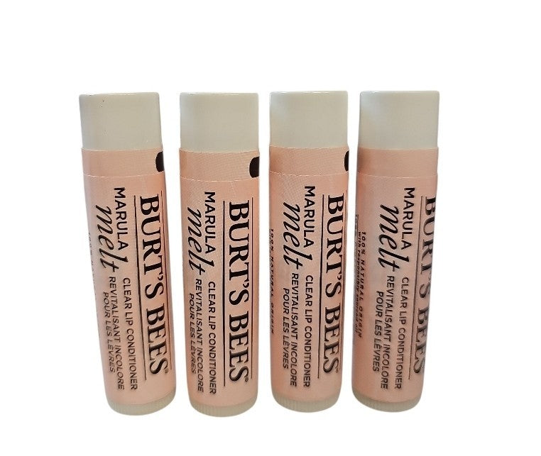 4 Pack Natural Lip Conditioner with Marula Oil - Burt's Bees