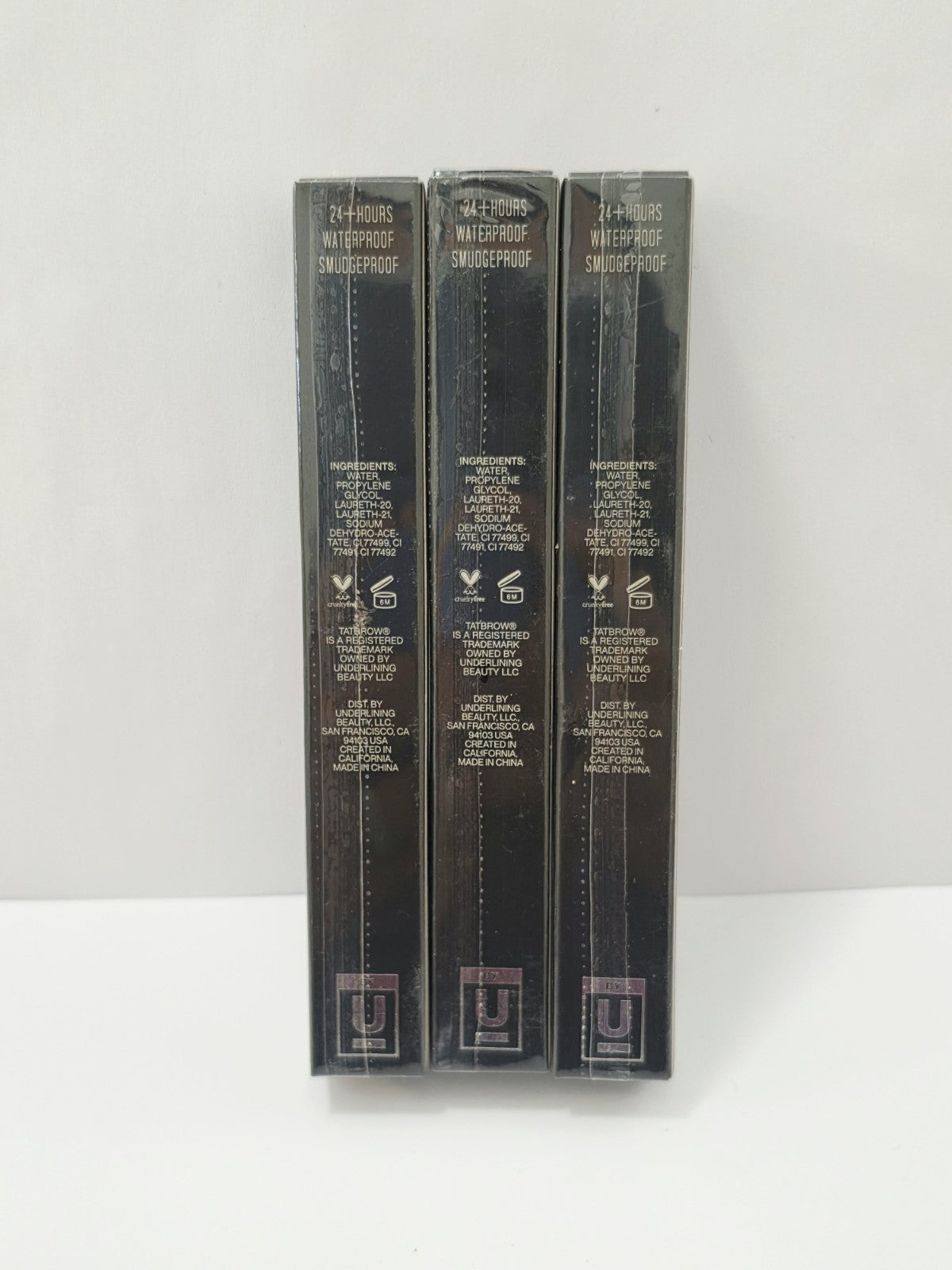Tat Brow Micro Precision Brow Pen Waterproof 24+ Hours - Dark Brown Set of 3