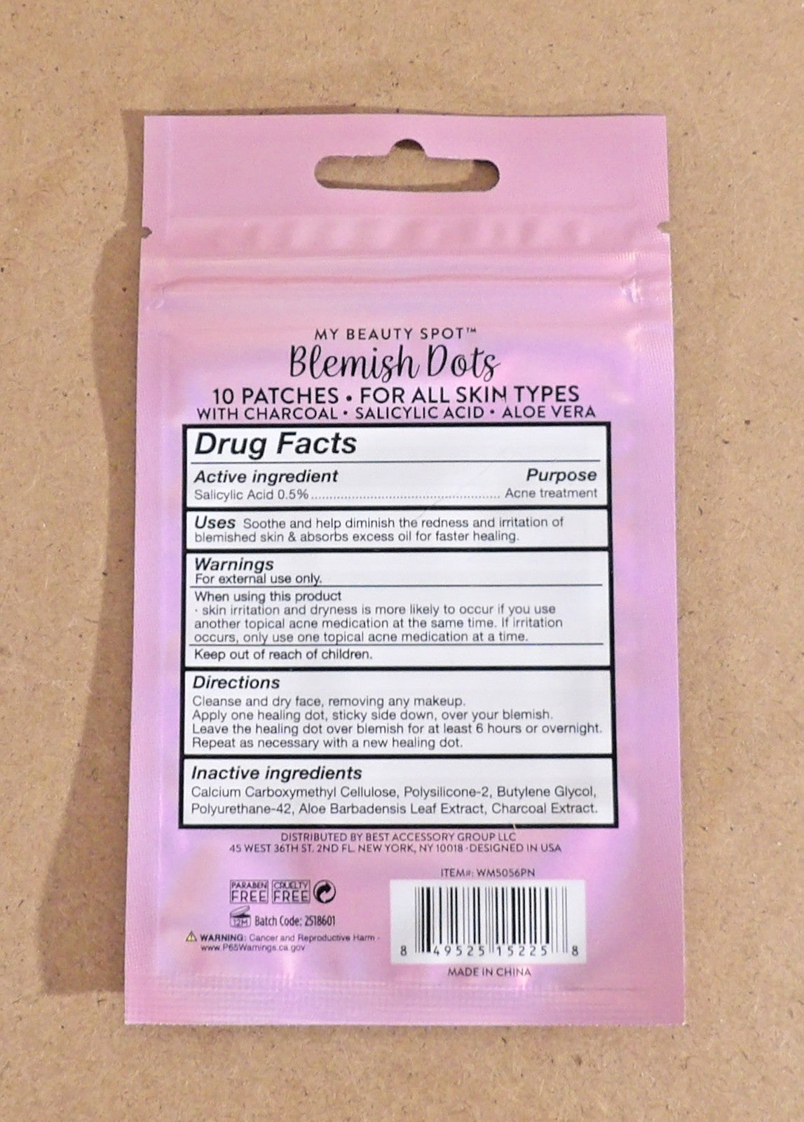 Acne Spot Treatment Patches with Retinol & Charcoal - 80 Dots