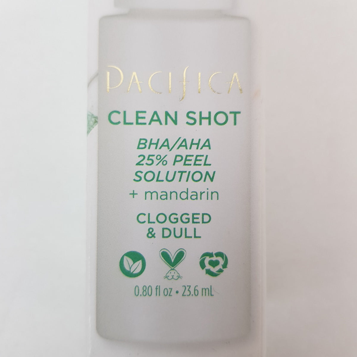 2 Pacifica Clean Shot BHA/AHA 25% Peel Solution All Skin Type Made in
