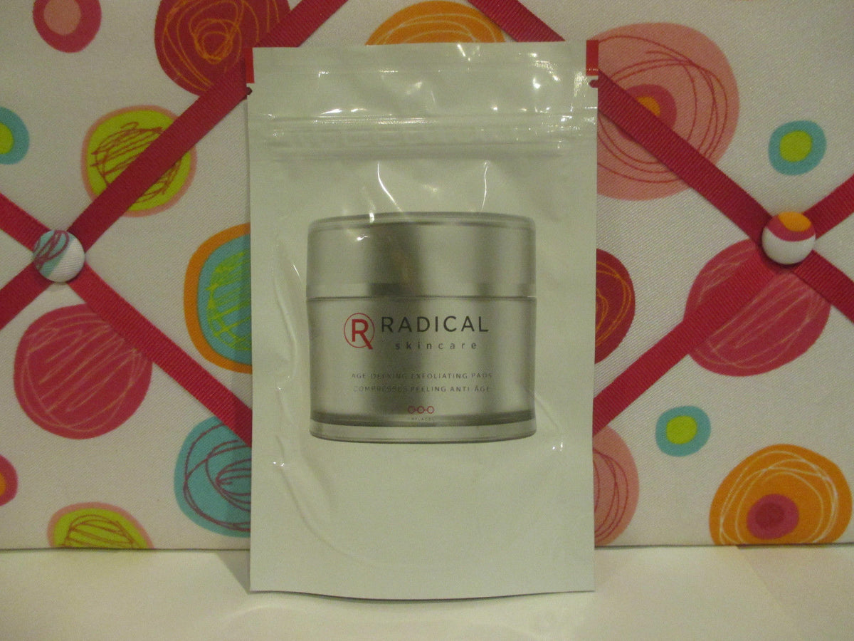 Age Defying Exfoliating Facial Pads - Radical Skincare, 0.95 oz / 15 Pads