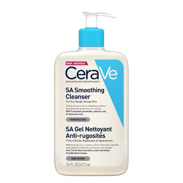 CeraVe SA Smoothing Cleanser for Dry Rough Bumpy Skin 473ml - All Variants